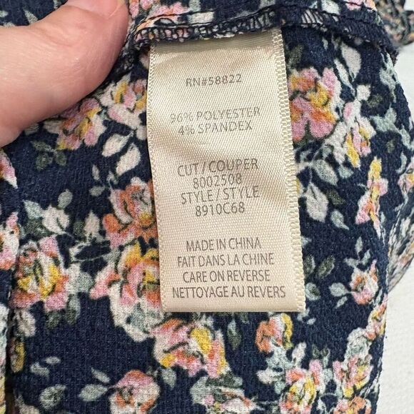 Max Studio Floral-Print Tiered Crep Midi Dress Sz M - Picture 12 of 13